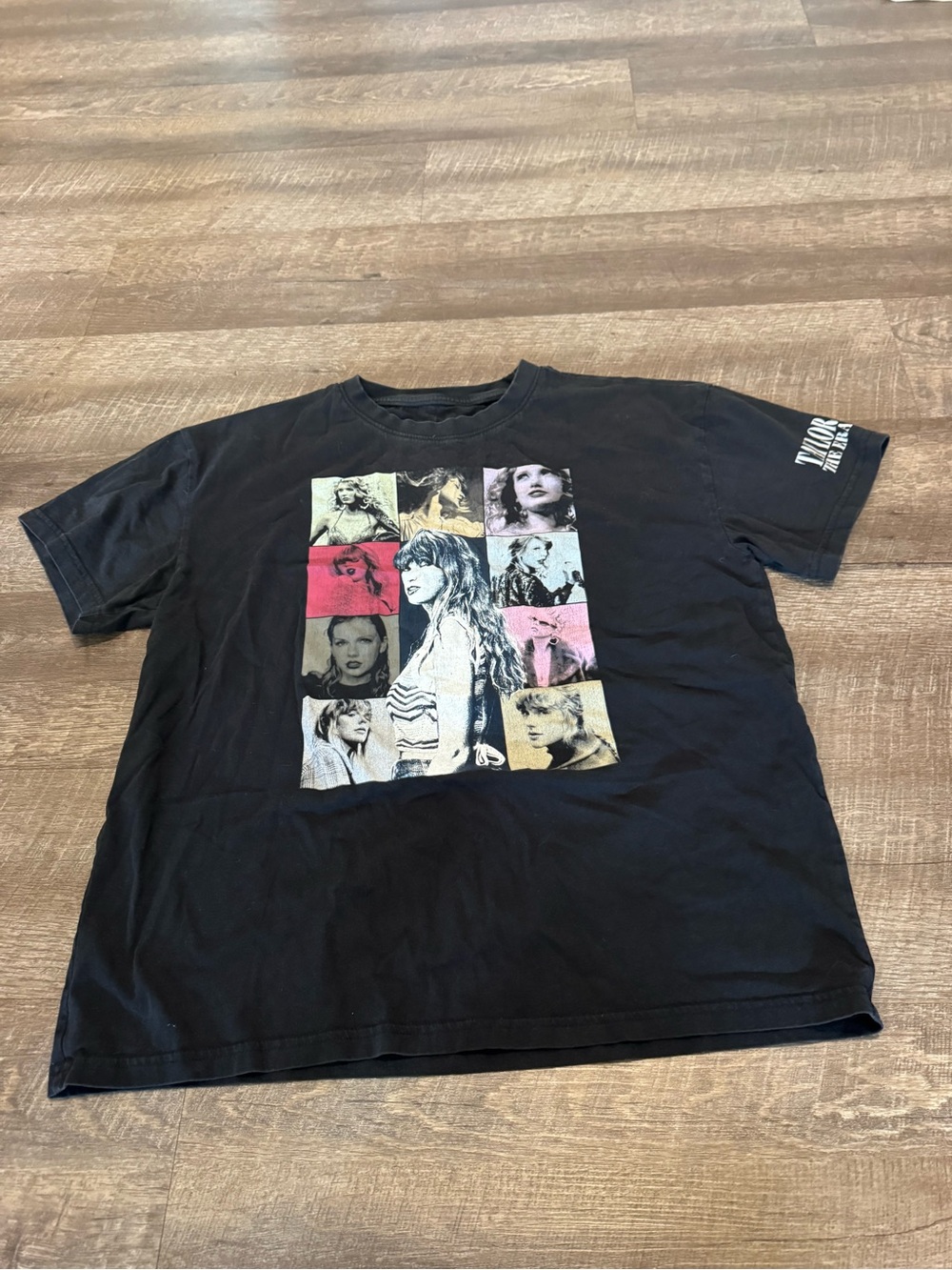Taylor Swift The Eras Tour Black Graphic Tee
